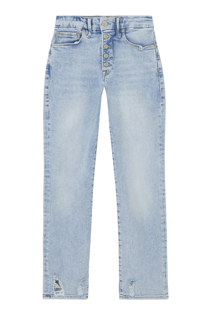 Good Legs Straight Button Fly Jeans